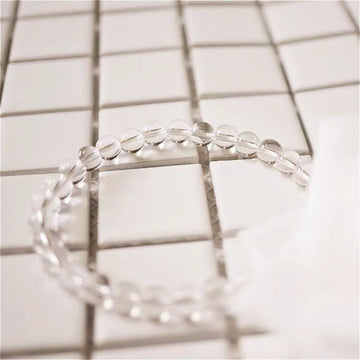 7A Natural White Crystal Bracelet