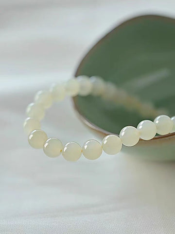 Honey Water Tender Yellow Goose Yellow Jade Marrow Crystal Bracelet for Women