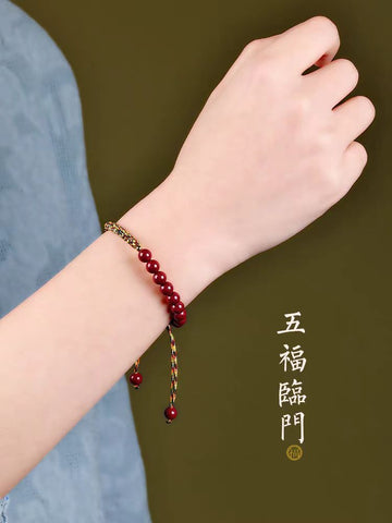 Loong Boat Festival colorful rope hand woven hand rope men's purple gold sand