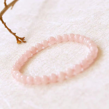 Girl's Peach Blossom Pollen Crystal Bracelet