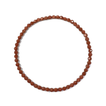 Natural Wealth Attraction Jinsha Stone Bracelet 3mm Extremely Fine