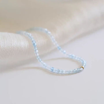 Light luxury 5A grade ice sea blue treasure crystal bracelet for women