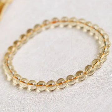 Brazil Natural Fortune Yellow Crystal Ultra Fine Bracelet