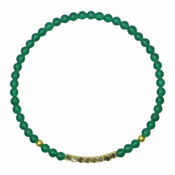 Charon Natural Green Agate Bracelet for Women