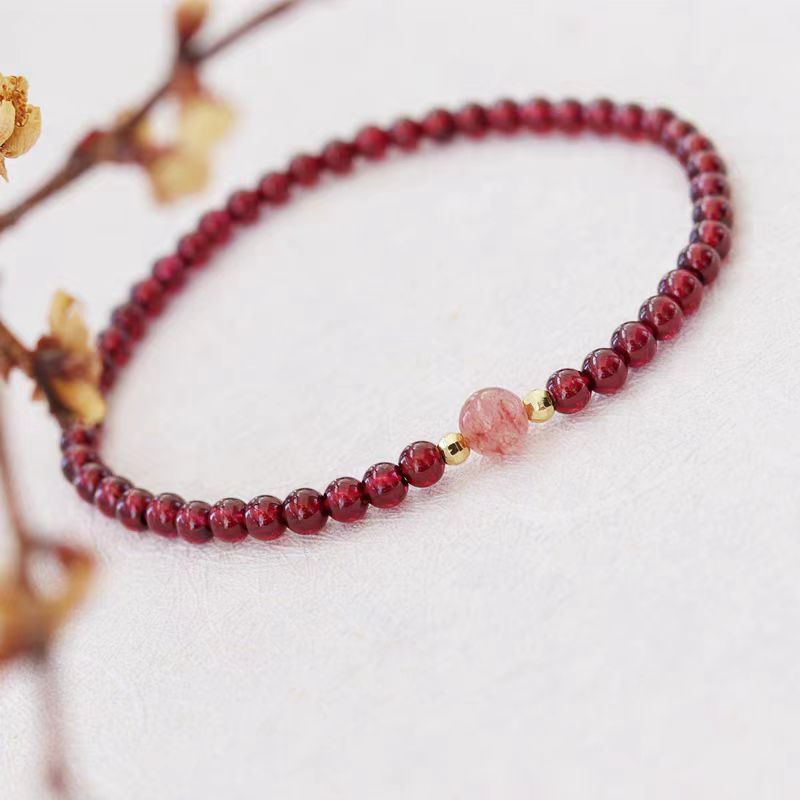 Real garnet bracelet bracelet bracelet