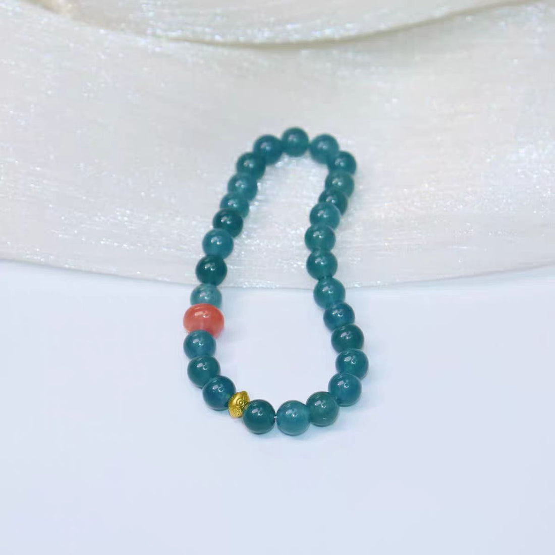 Charon Natural Blue Water Jade Bracelet for Women