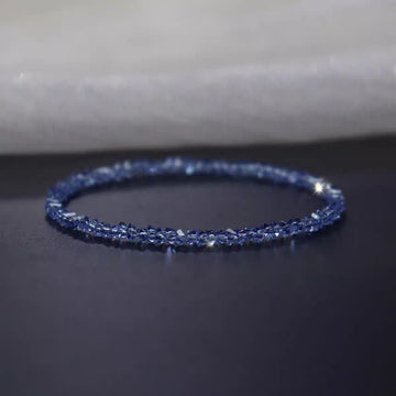 Super Flash Austria imported sea blue cut crystal gemstone bracelet