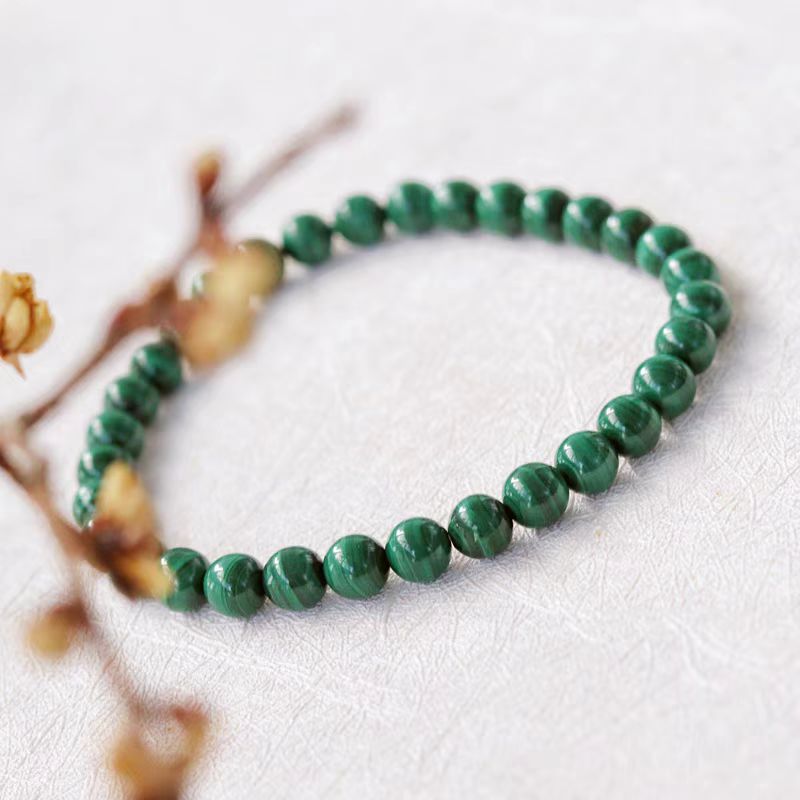 Natural peacock stone bracelet with exquisite and heartfelt design