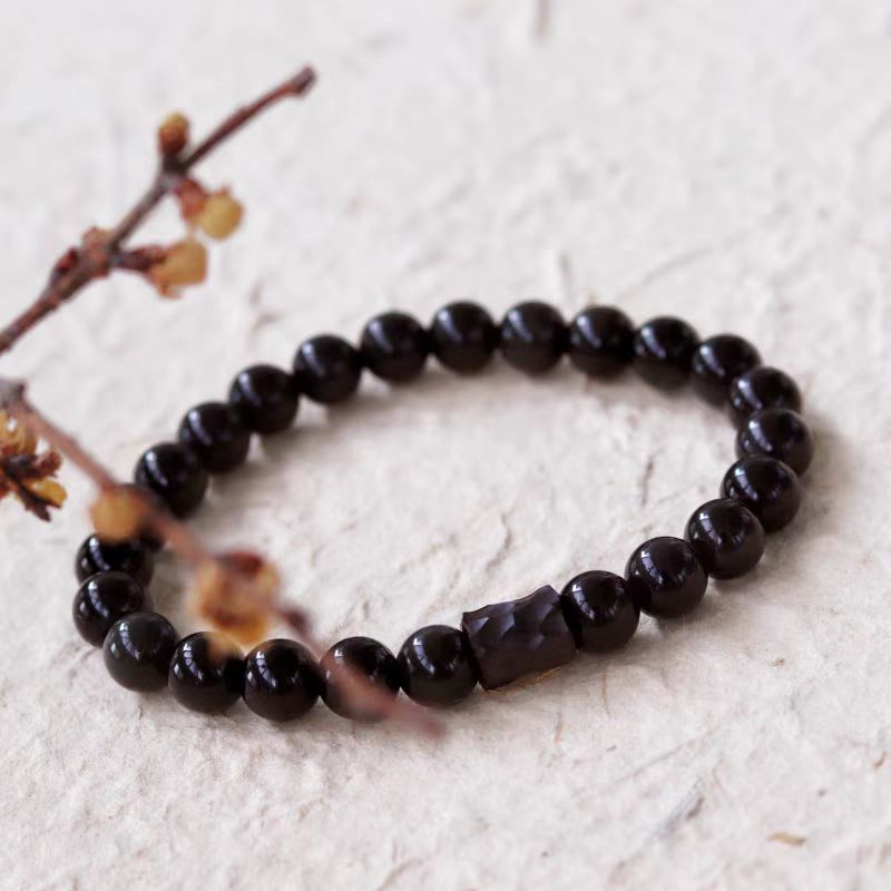 Obsidian bracelet for men's fashion