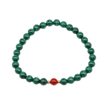 Peacock stone bracelet with a cool and antique style