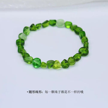 Light luxury emerald crystal bracelet