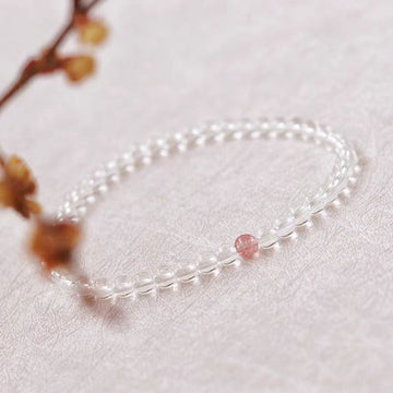 Natural white crystal bracelet transport bracelet for women