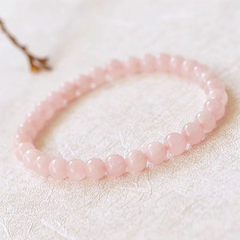 Girl's Peach Blossom Pollen Crystal Bracelet