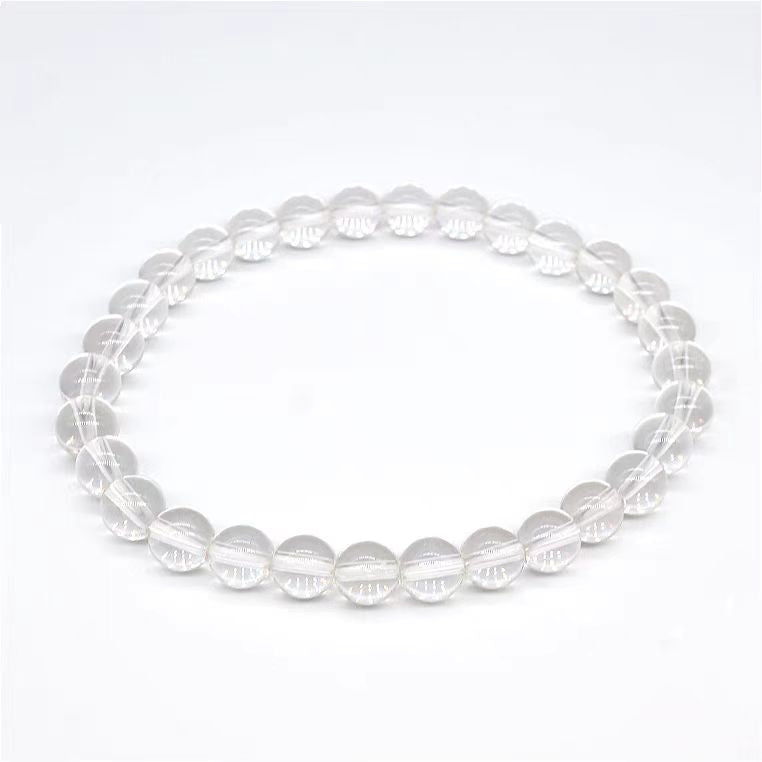 7A Natural White Crystal Bracelet